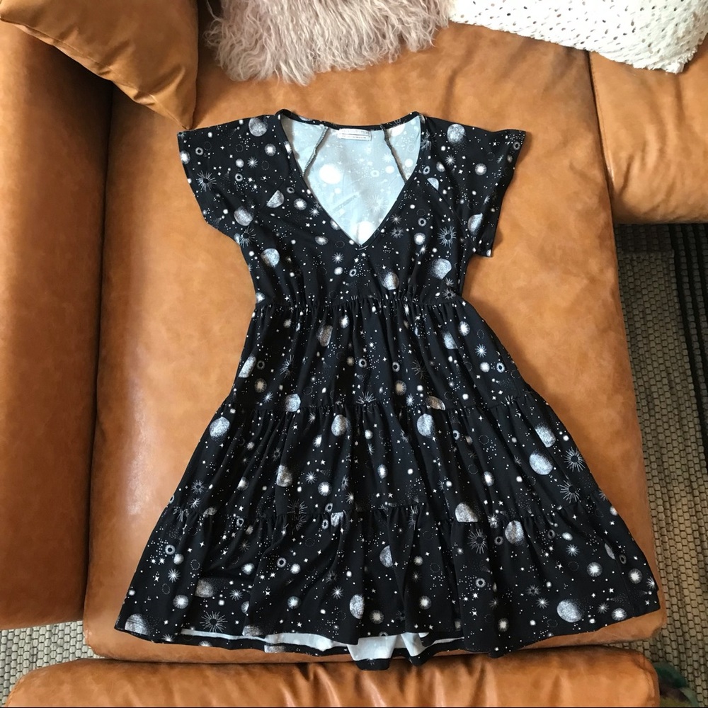 Black celestial Urban Outfitters dress